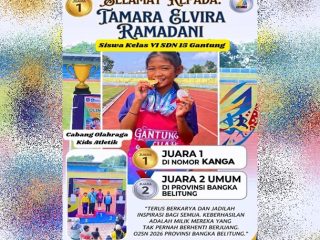 Tamara Elvira Harumkan SDN 15 Gantung di Tingkat Provinsi