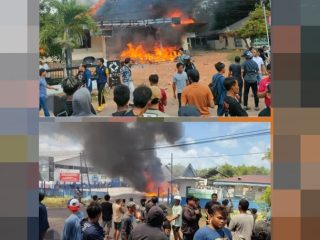Polisi Usut Pembakaran Fasilitas PT Timah Saat Demo Penambang Beltim